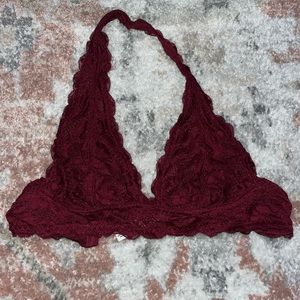 Free people lace halter bralette